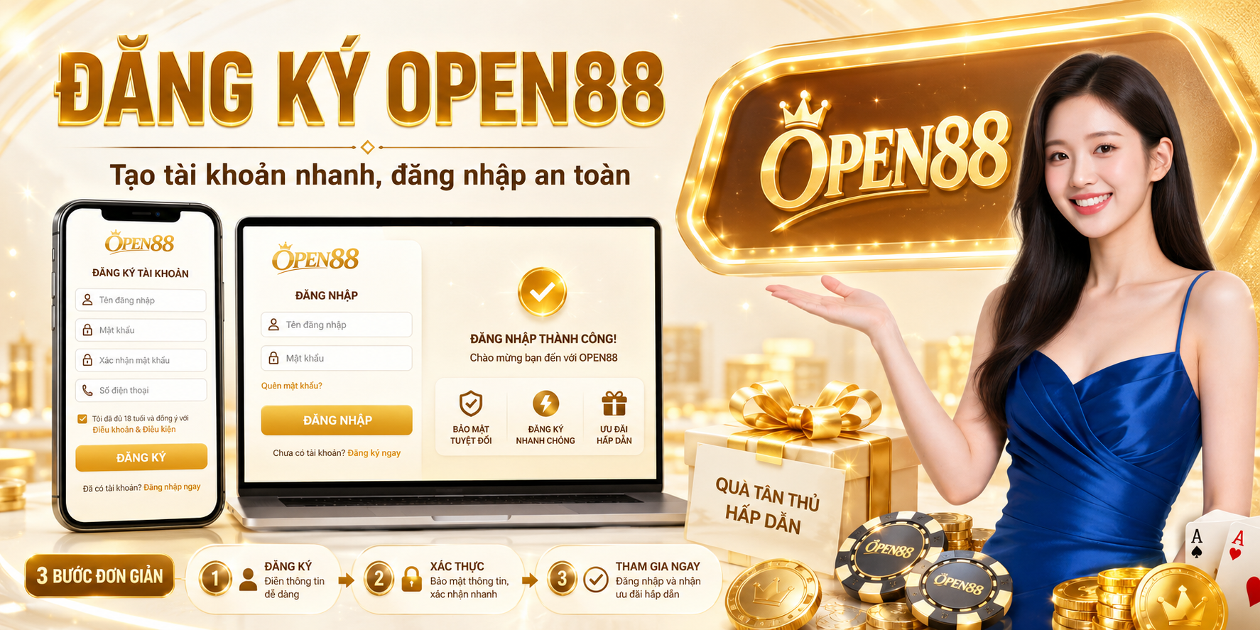 Các bước đăng ký OPEN88 dành cho tân thủ