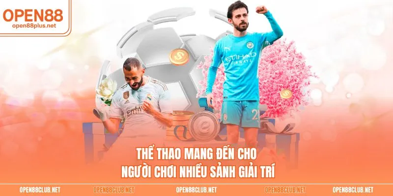 Thể thao mang đến cho người chơi nhiều sảnh giải trí