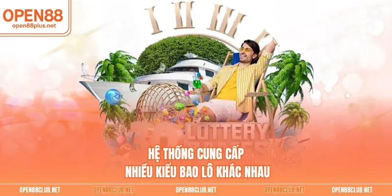 Hệ thống cung cấp nhiều kiểu bao lô khác nhau