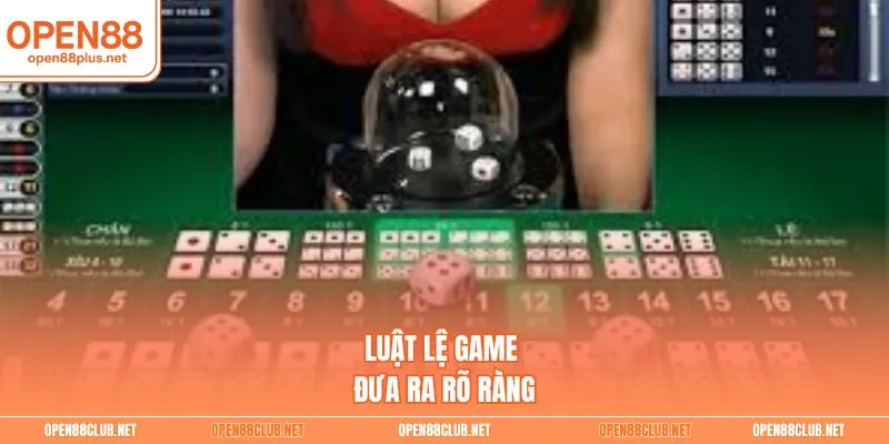 Luật lệ game đưa ra rõ ràng